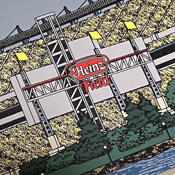 Pittsburgh Hometowne Collectibles Three Rivers Stadium & Heinz Field Wooden Art - Picture 9 of 13